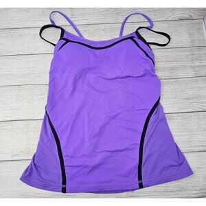 LULULEMON‎ Women's Ignite Tank w Pads Power Purple / Black size 8